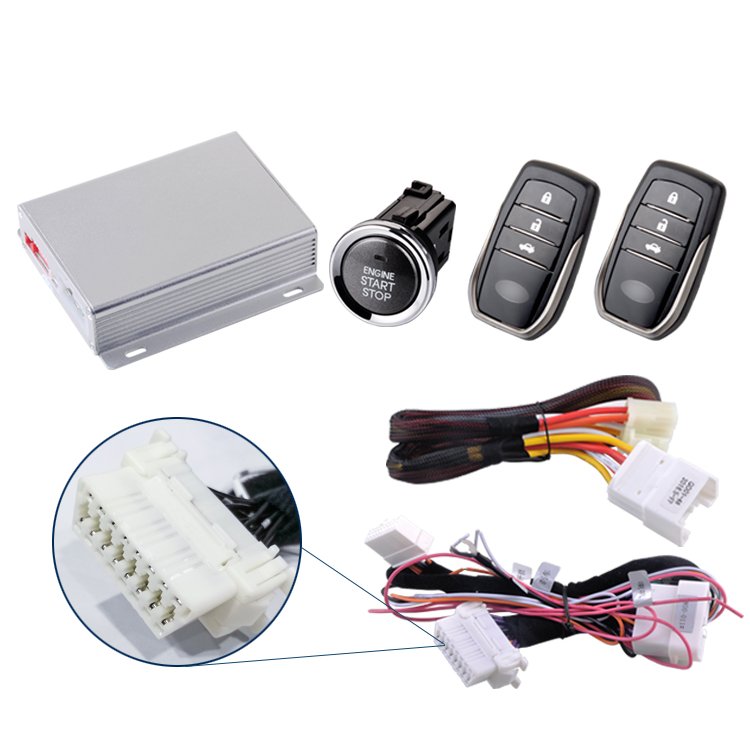 Hot Style Plug-and-Play Auto Start/Stop Button Car Alarm System Security for Toyota RAV4 10-17